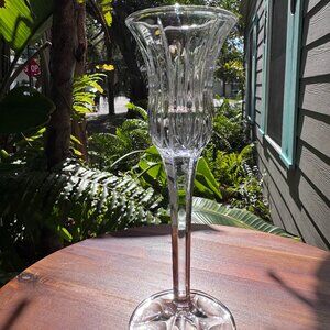 Vintage Mikasa Icicles Crystal Candlestick Holder, 8" Tall, Made in Germany